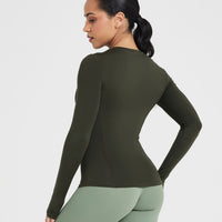 Mellow™ Soft Long Sleeve Top | Khaki