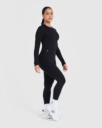 Mellow™ Soft Mid Long Sleeve Top | Black