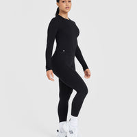 Mellow™ Soft Mid Long Sleeve Top | Black