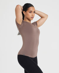 Mellow™ Soft Short Sleeve T-Shirt | Cool Brown