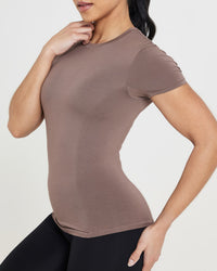 Mellow™ Soft Short Sleeve T-Shirt | Cool Brown