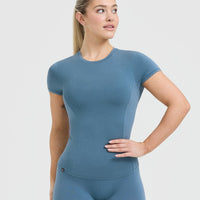 Mellow™ Soft Short Sleeve T-Shirt | Moonstone Blue