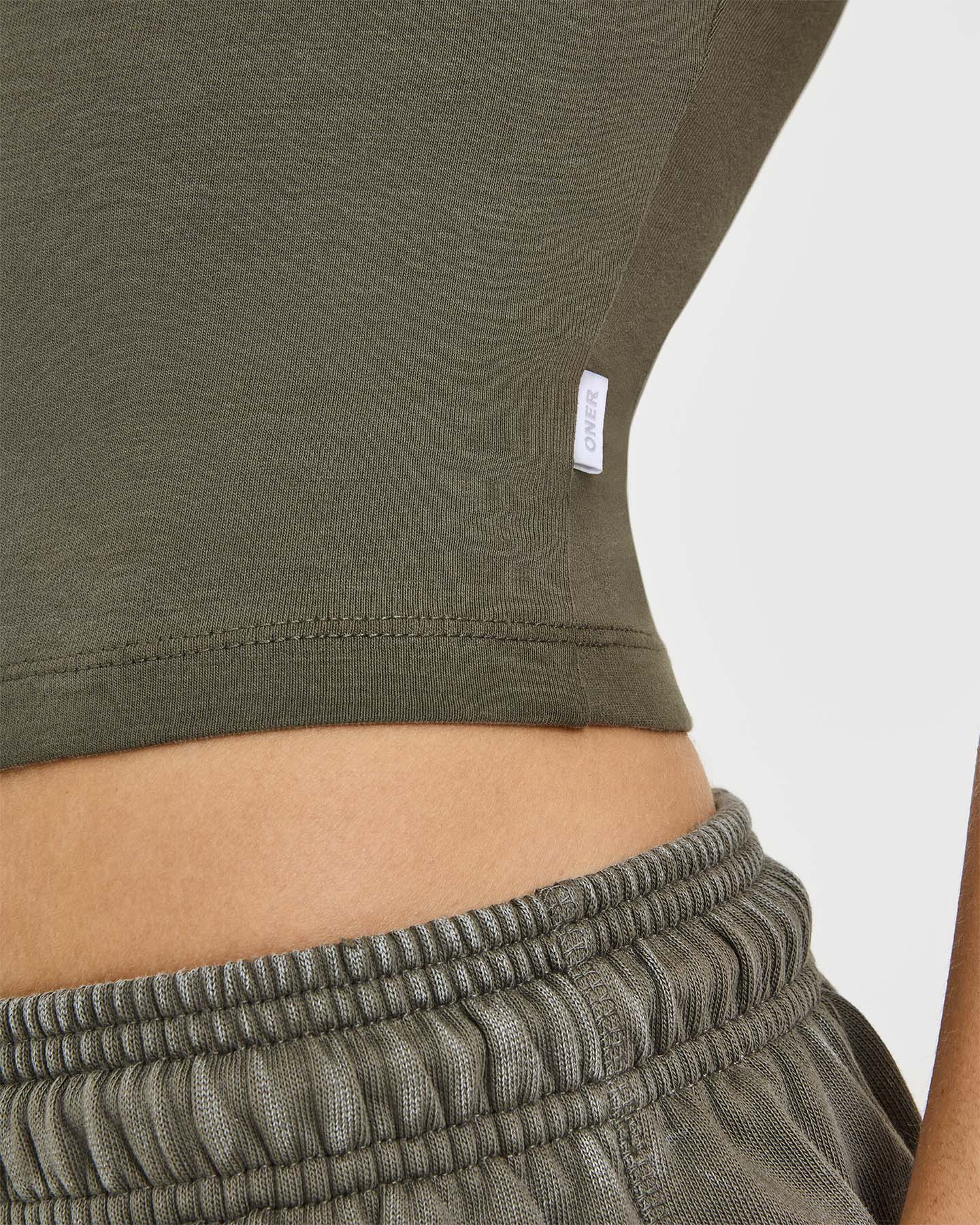 Cotton Fitted Mid Vest | Alpine Green