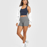 Cotton Fitted Mid Vest | True Blue