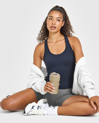 Cotton Fitted Vest | True Blue