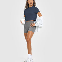 Cotton Relaxed T-Shirt | True Blue