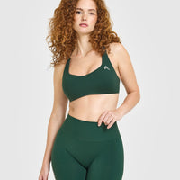 EasyLift™ Cross Back Sports Bra | Racing Green