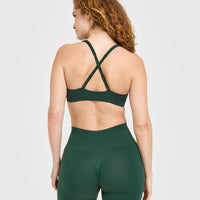EasyLift™ Cross Back Sports Bra | Racing Green