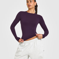 Mellowâ„¢ Soft Long Sleeve Top | Blackberry Purple