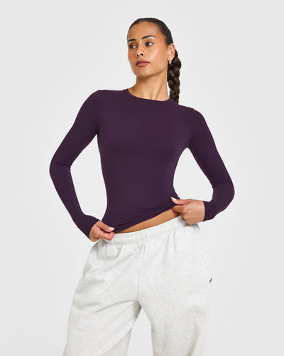 Mellowâ„¢ Soft Long Sleeve Top | Blackberry Purple