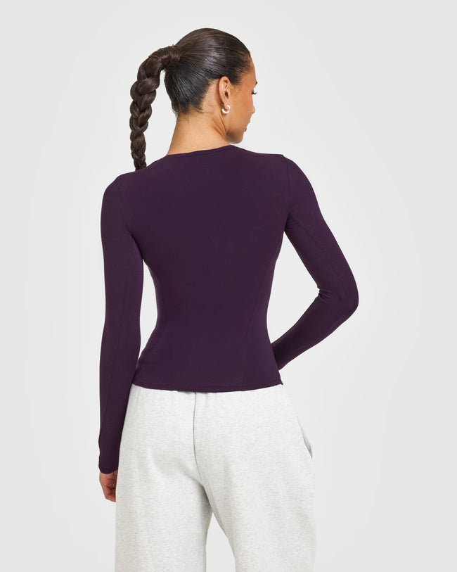 Mellowâ„¢ Soft Long Sleeve Top | Blackberry Purple