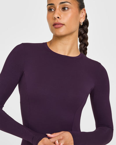 Mellowâ„¢ Soft Long Sleeve Top | Blackberry Purple