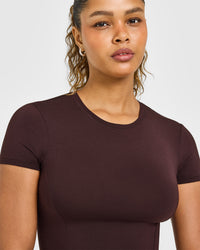 Mellowâ„¢ Soft Mid Short Sleeve T-Shirt | Plum Brown