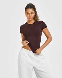 Mellowâ„¢ Soft Short Sleeve T-Shirt | Plum Brown