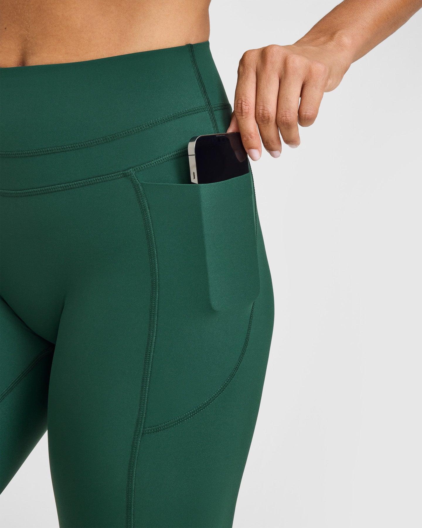 Unified High Waisted Pocket Leggings | Racing Green