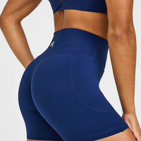 Unified High Waisted Pocket Shorts 6" | Midnight