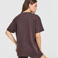 Classic Oversized Lightweight T-Shirt | Umber Brown