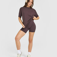 Classic Oversized Lightweight T-Shirt | Umber Brown