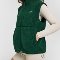 Fleece Gilet with Chest Pocket | Racing Green