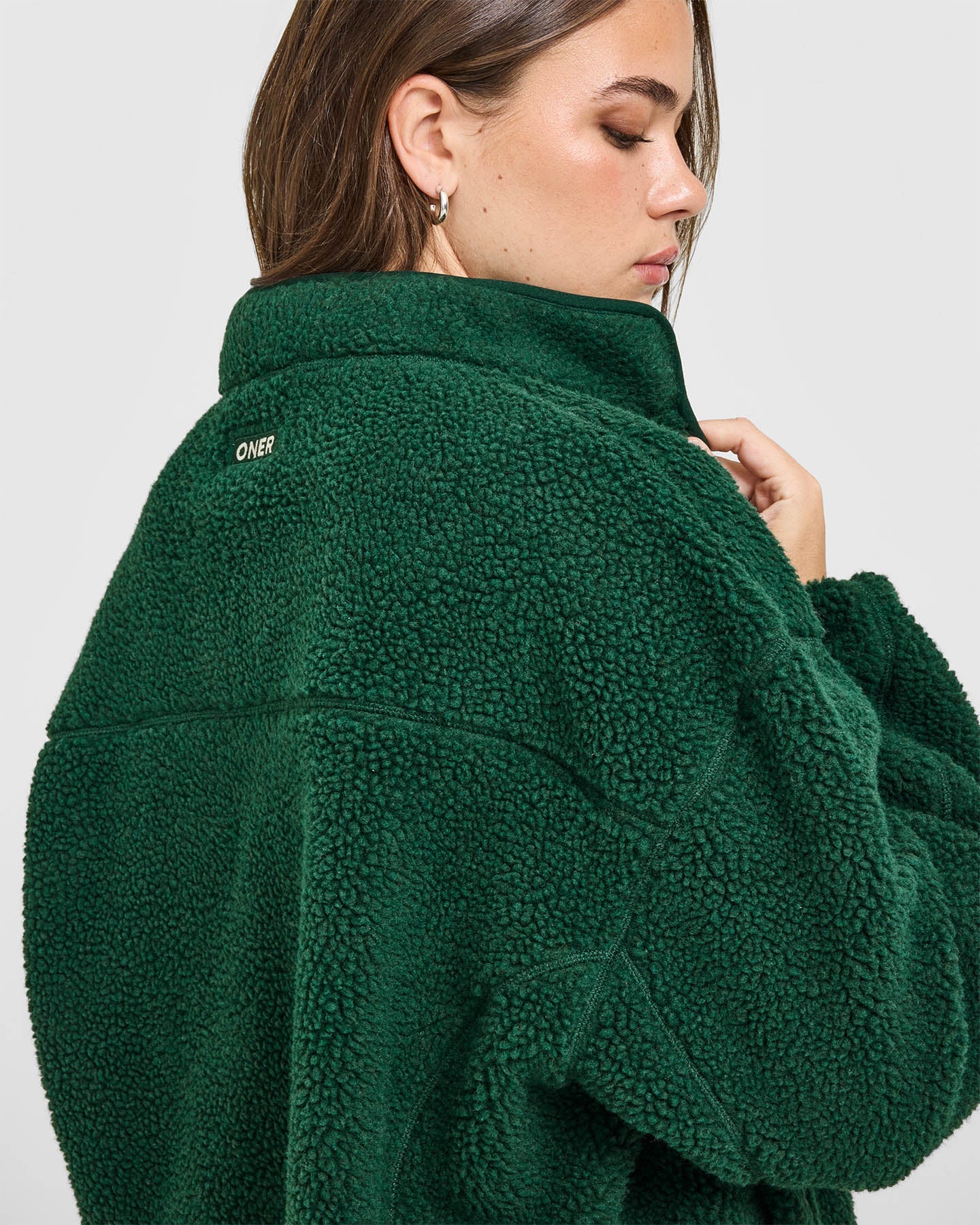 Fleece Jacket with Chest Pocket | Racing Green