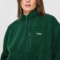 Fleece Jacket with Chest Pocket | Racing Green
