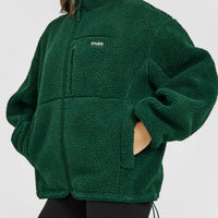 Fleece Jacket with Chest Pocket | Racing Green