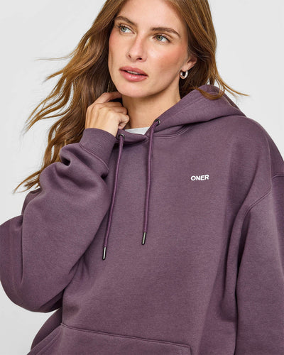 Foundations Oversized Hoodie | Vintage Purple