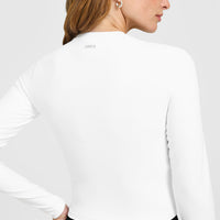 SoftMotion™ Long Sleeve Mid Top | White