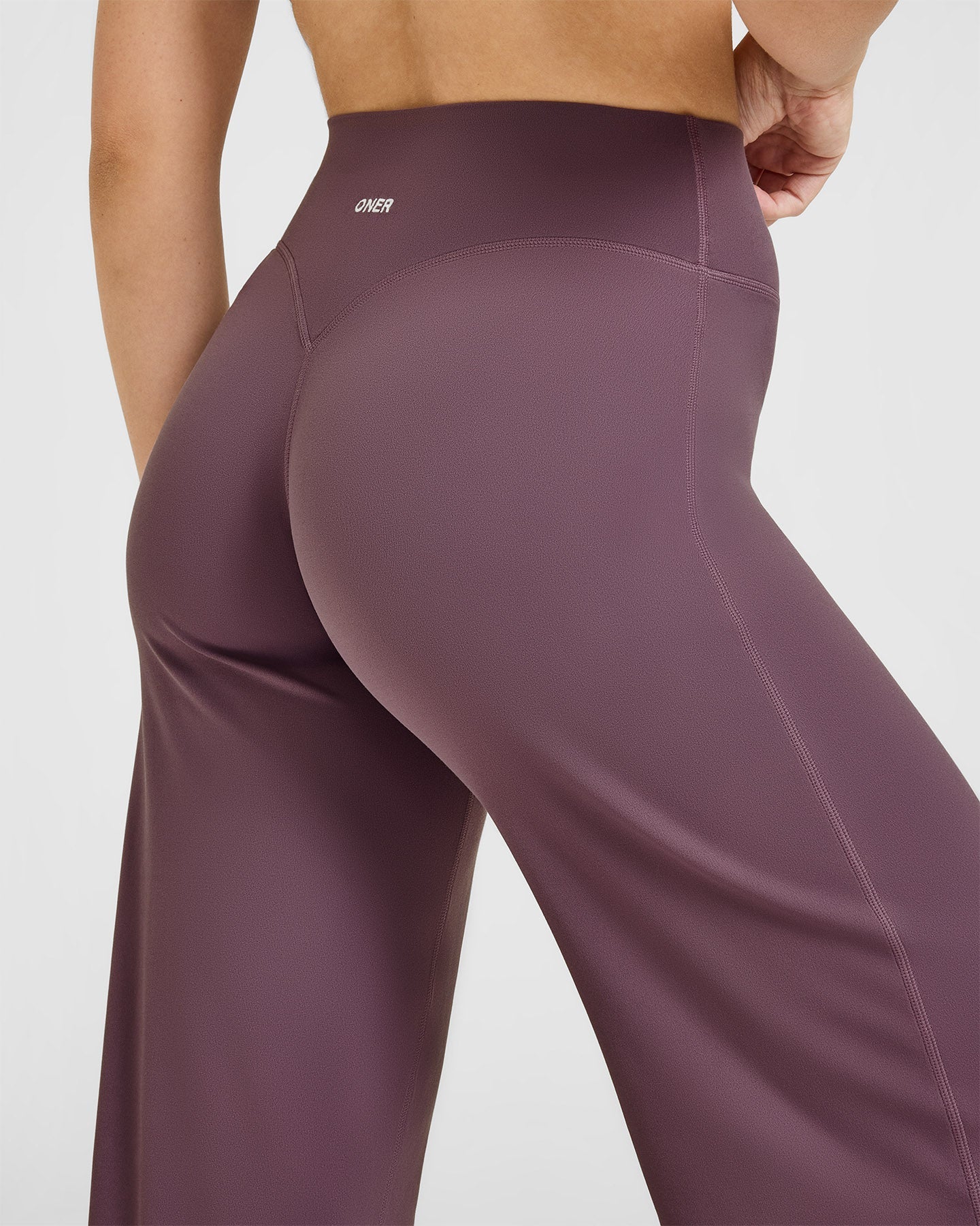 SoftMotion™ Straight Leg Bottoms with White Logo | Vintage Purple