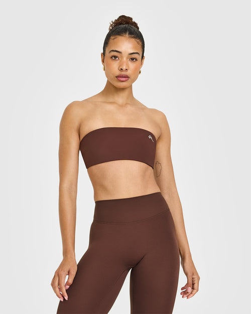 Oner Modal Unified Micro Bandeau Bralette | Espresso Brown