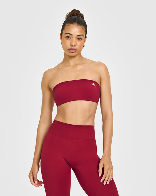 Oner Modal Unified Micro Bandeau Bralette | Ruby Red