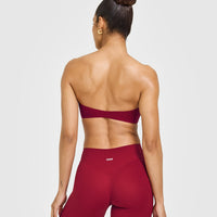 Unified Micro Bandeau Bralette | Ruby Red