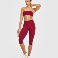 Unified Micro Bandeau Bralette | Ruby Red