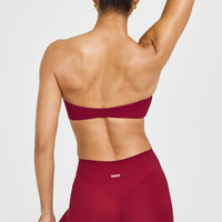 Unified Micro Bandeau Bralette | Ruby Red