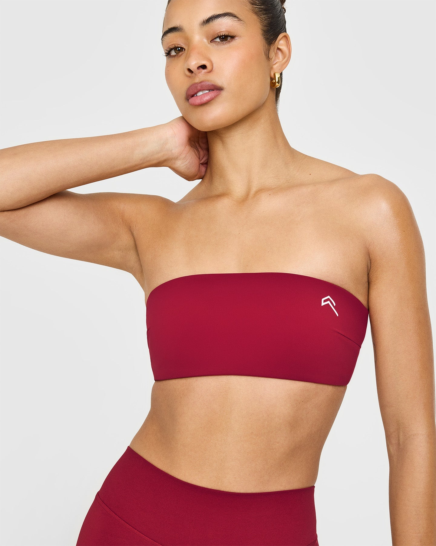 Unified Micro Bandeau Bralette | Ruby Red