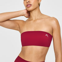 Unified Micro Bandeau Bralette | Ruby Red