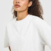 Oversized Oner Washed T-Shirt | Light Grey Marl
