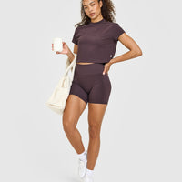 Cotton Relaxed T-Shirt | Umber Brown