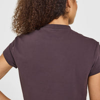 Cotton Relaxed T-Shirt | Umber Brown