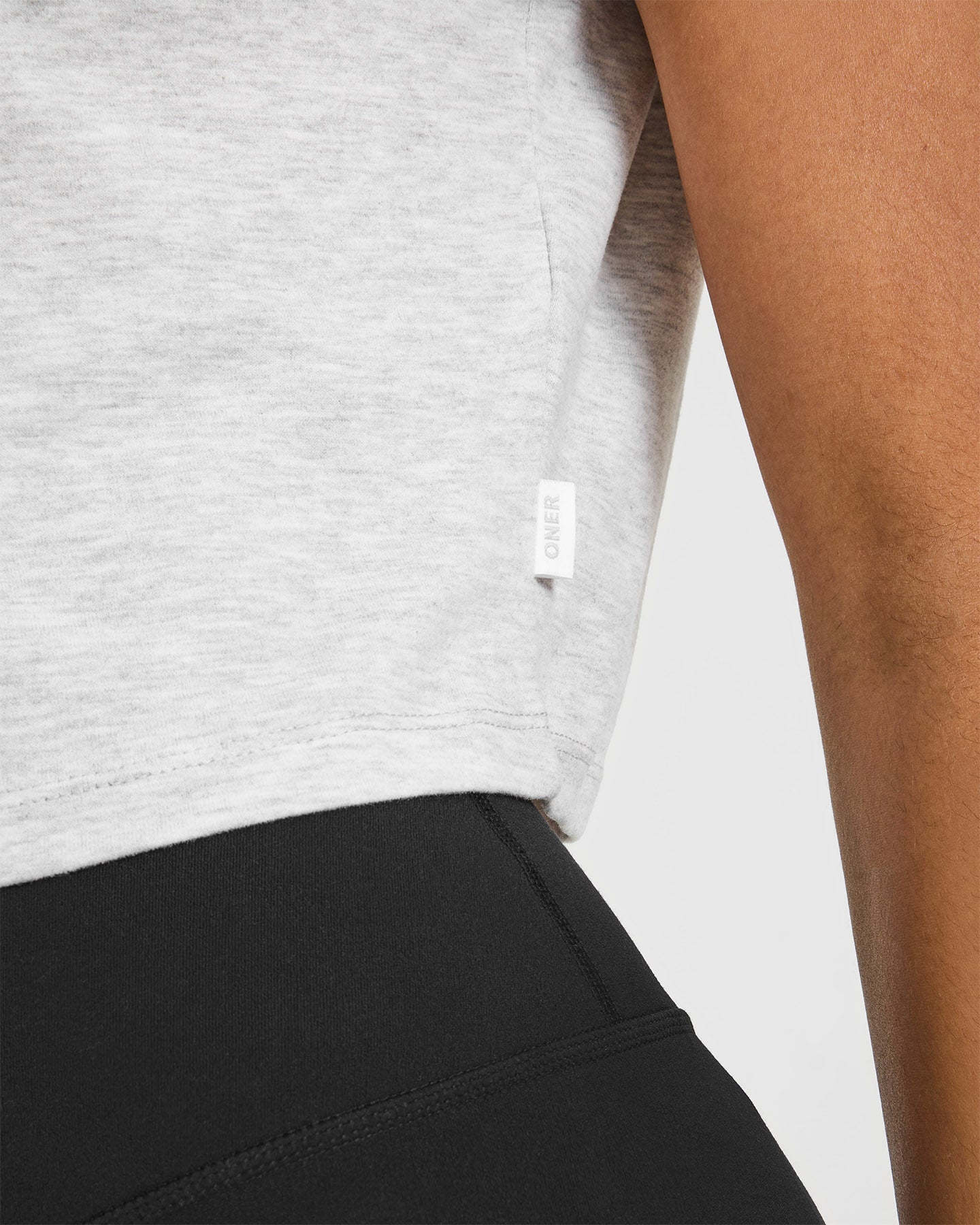 Cotton Relaxed T-Shirt | Light Grey Marl