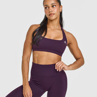 EasyLift™ Halter Bralette | Blackberry Purple
