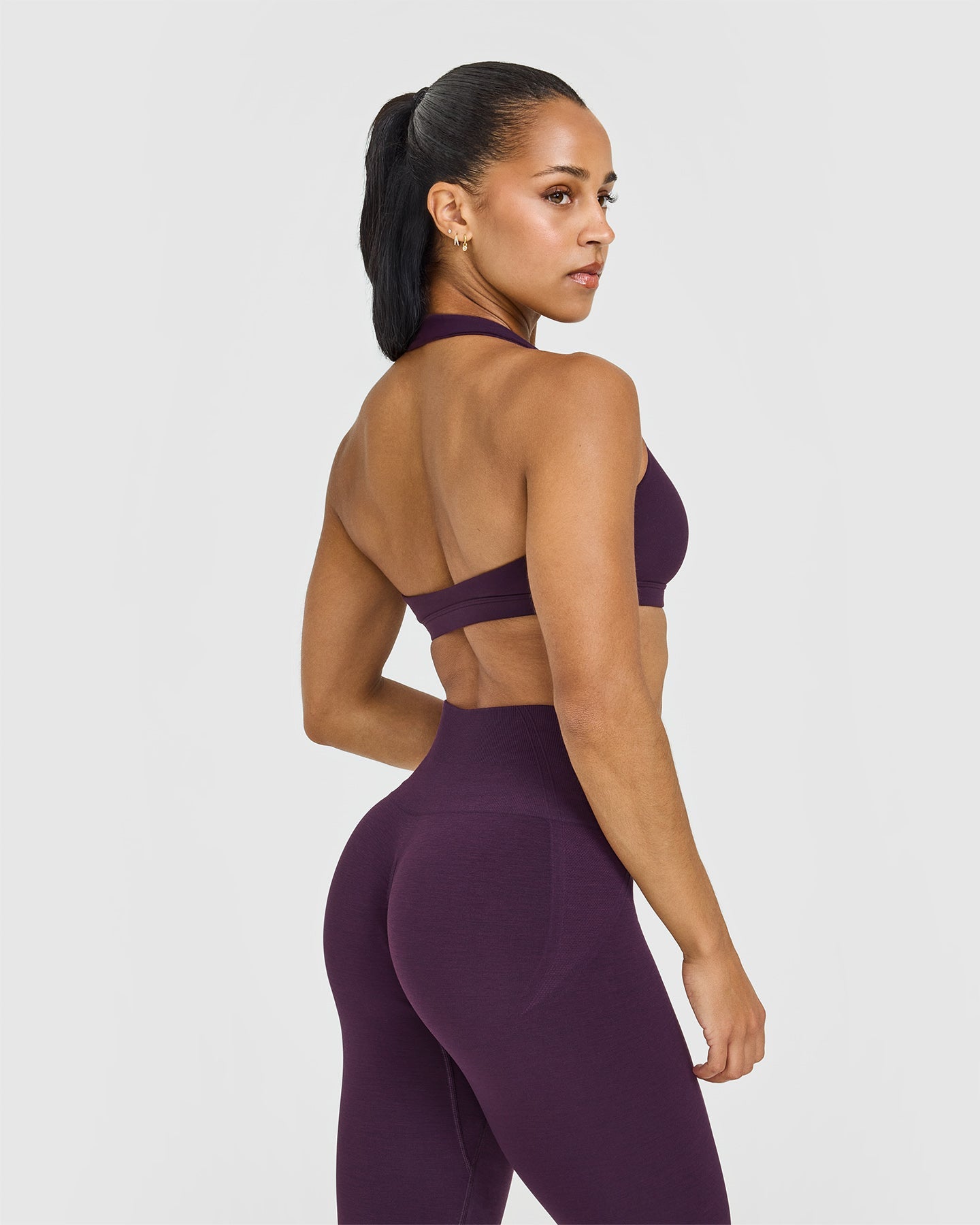 EasyLift™ Halter Bralette | Blackberry Purple