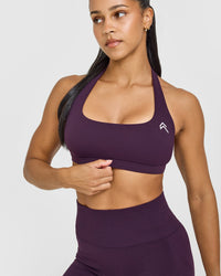 EasyLift™ Halter Bralette | Blackberry Purple