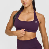 EasyLift™ Halter Bralette | Blackberry Purple