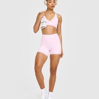 Unified High Waisted Shorts 6" | Chalk Pink