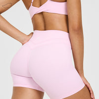 Unified High Waisted Shorts 6" | Chalk Pink