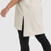 Raising The Bar Graphic Longline T-Shirt | Sand