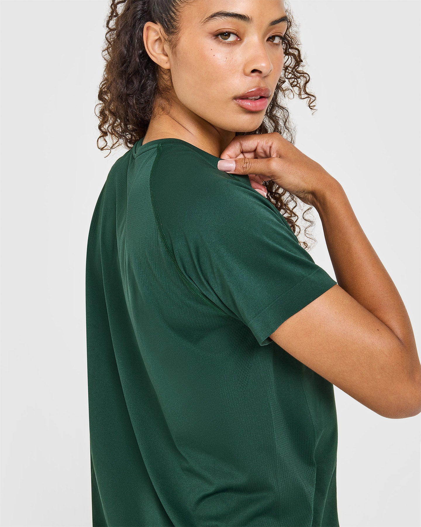 Go To Seamless Loose Top | Racing Green