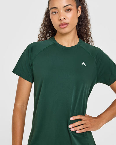 Go To Seamless Loose Top | Racing Green