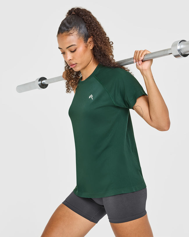 Go To Seamless Loose Top | Racing Green